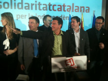 Joan Laporta, Alfons López Tena, Uriel Bertran, Emili Valdero, Solidaritat Catalana