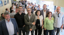 Biel Barceló, Fina Santiago, Pere Sampol, Biel Huguet, Joan Font, Antoni Verger i Magdalena Palou