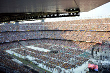 El Camp Nou ple pel Concert per la Llibertat