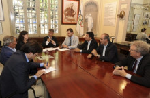 La reunió entre Ivan Tibau i els màxims representants del món esportiu amateur català.