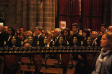 La Família de Tito Vilanova durant el funeral a la Catedral de Barcelona