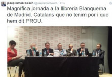 #viaUlster Imputats, fatxendes i altres espècimens insulten Catalunya des de la seu de la Generalitat a Madrid