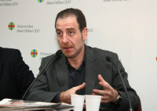 El director d'El Periódico, Enric Hernández. Foto web Universitat Abad Oliva