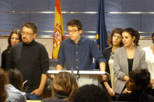Errejón ha comparegut davant dels mitjans per explicar perquè abandonen les negociacions