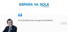 Una foto del web RajoyPresidente.es
