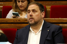 El vicepresident de la Generalitat, Oriol Junqueras, al ple del Parlament del passat 12 de juliol