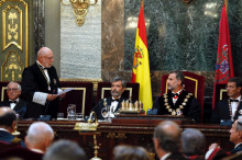 Pla general de la inauguració de l'any judicial, amb el discurs del fiscal general de l'Estat, José Manuel Maza