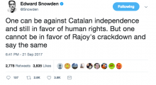 Twit d'Edward Snowden