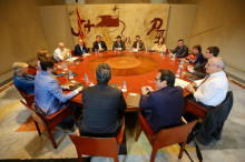 Imatge de la reunió del Consell Executiu extraordinari de Govern