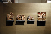 Fragments del Retaule de Santa Anna del segle XVI, procedents del Monestir de Sixena, exposats al Museu de Lleida