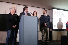 Alguns polítics exiliats amb Carles Puigdemont