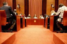 Pla general de la reunió de la Diputació Permanent del Parlament, el 27 de desembre de 2017