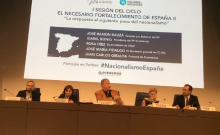 Intervenció de José María Fidalgo durant la conferència "La resposta al pròxim pas del nacionalisme"