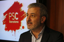 El líder del PSC a l'Ajuntament de Barcelona, Jaume Collboni, en l'anunci del 'no' del PSC als pressupostos municipals
