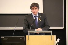 Carles Puigdemont a la Universitat de Hèlsinki