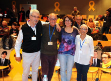 D'esquerra a dreta Joaquim Arnau, Pep Cruanyes, Elisenda Paluzie i Montserrat Rosell