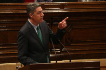 Xavier Garcia Albiol, president del PP, durant la intervenció al ple