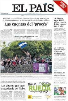 Portada de El País el 23 d'abril