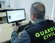 guardia civil, ordinador, agent