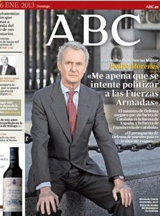 ABC: "Morenés: 'M'entristeix que s'intenti polititzar les forces armades'"