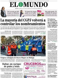 El Mundo: "La majoria del CGPJ tornarà a controlar els nomenaments"