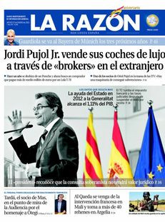 La Razón: "L'ajut de l'Estat a la Generalitat és de l'1,11 del PIB"