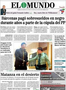 El Mundo: "Bárcenas va pagar sobresous en negre durant anys a part de la cúpula del PP"