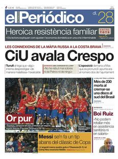 El Periódico: "CiU avala Crespo"