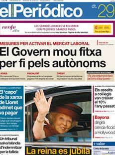 El Periódico: "El Govern [espanyol] mou fitxa per fi pels autònoms"