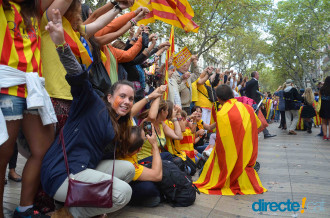 La Via Catalana per les Rambles de Barcelona