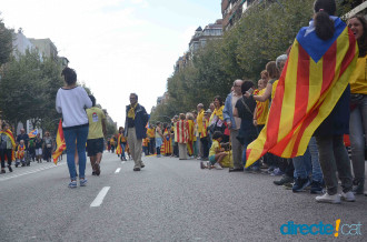 La Via Catalana al Paral·lel de Barcelona