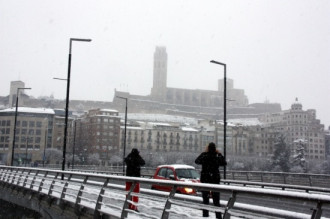 La Seu Vella de Lleida sota la neu