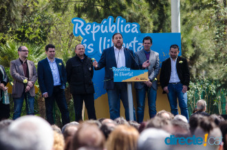Acte d'ERC "República és llibertat" al Parc de la Ciutadella