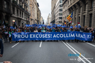 Manifestació #VolemAcollir a Barcelona