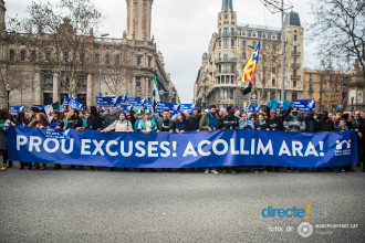 Manifestació #VolemAcollir a Barcelona