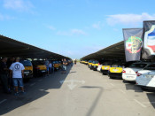 Imatge de taxis aparcats a l'àrea de descans de l'aeroport del Prat