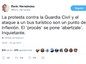 Tuit Enric Hernández, El Periódico