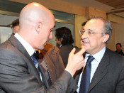 Florentino Pérez i Luis Rubiales durant una trobada