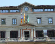 Diada, estelada, ajuntament de ripoll, ripoll