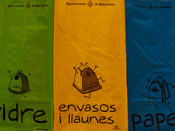 reciclatge bosses vidre residus paper cartró