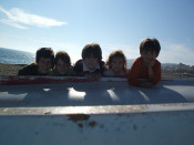 nens nenes platja sol 