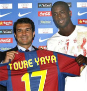 yaya toure barça laporta
