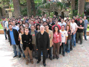 La foto de les JERC amb el líder Josep Lluís Cardo-Rovira