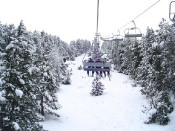 estacio esqui la molina neu paisatge nevat telecadira