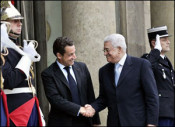 Mahmud Abbas nicolas sarkozy