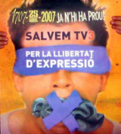 salvem tv3 llibertat expressió acpv manifestació concentració 
