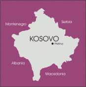 kosovo mapa