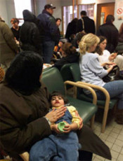 cues hospital cua urgències espera grip