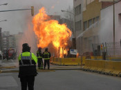 fuita gas foc glories barcelona