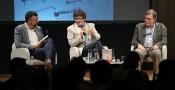 Carles Puigdemont, en l’acte de presentació del llibre del conseller Santi Vila, Un moment fundacional.